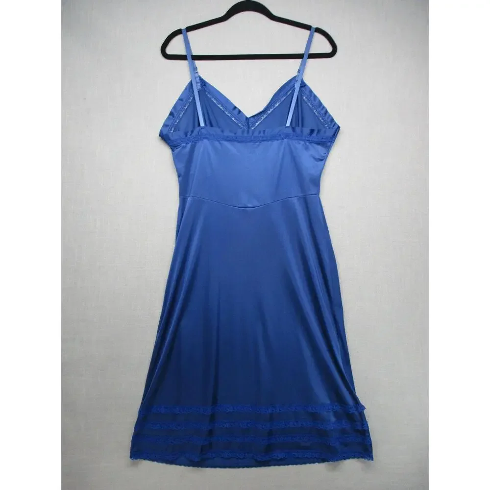 Figurfit Blue Elegant Chic Slip Dress Women Size 42‎